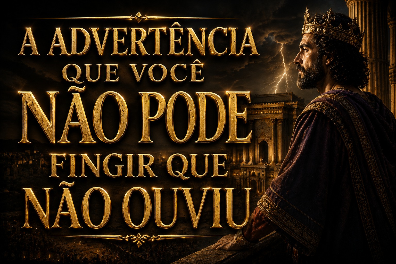 A Advertência que Você Não Pode Fingir que Não Ouviu
