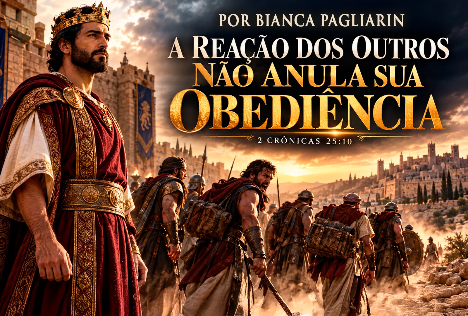 A REAÇÃO DOS OUTROS NÃO ANULA SUA OBEDIÊNCIA
