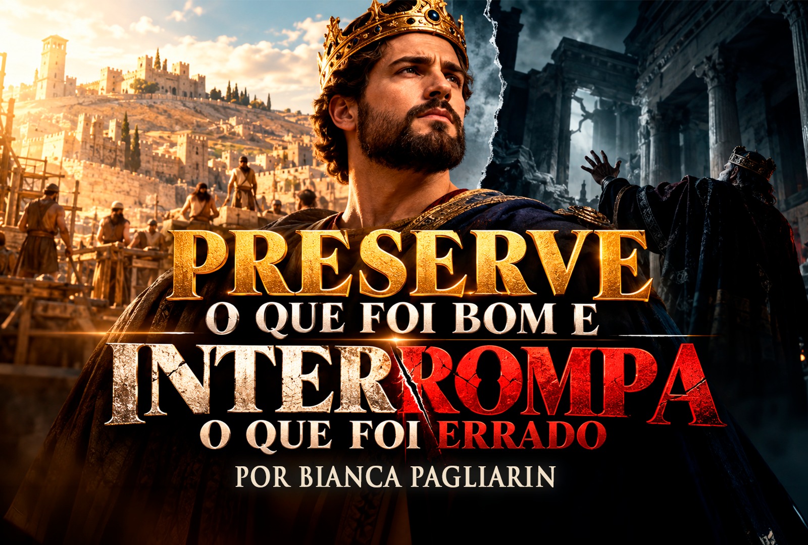 PRESERVE O QUE FOI BOM E INTERROMPA O QUE FOI ERRADO