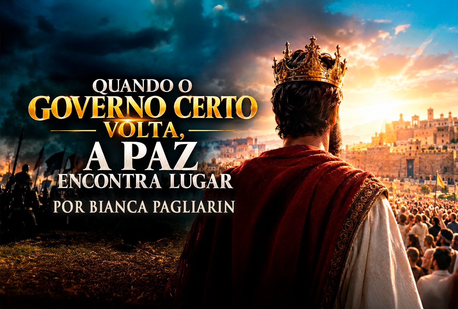 QUANDO O GOVERNO CERTO VOLTA, A PAZ